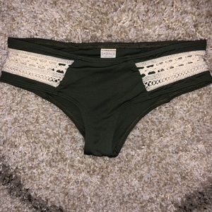 Dark Green L Space Swim Bottoms